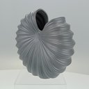 Ver imagem 5 de Vaso Decorativo Enfeite Planta Aparador Cerâmica 24x24x9cm Cinza