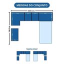 Ver imagem 3 de Guarda-Roupa Modulado 6 Peças Infinity Marrom/Cedro/Pistache