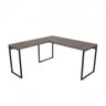 Mesa de Escritório em L e 2 Estantes Multiuso 5 Prateleiras Espresso Móveis - 8
