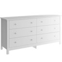 Ver imagem 1 de Comoda para Quarto 6 Gavetas 146 Cm Dm221 Branco Dtall