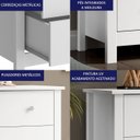 Ver imagem 3 de Comoda para Quarto 6 Gavetas 146 Cm Dm221 Branco Dtall