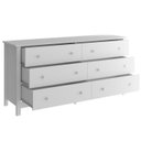 Ver imagem 5 de Comoda para Quarto 6 Gavetas 146 Cm Dm221 Branco Dtall