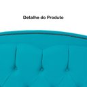 Ver mais imagens de Kit Cabeceira e Calçadeira com Baú 160 Cm Queen Casal Diana Suede Azul Turquesa - Fina Mobília