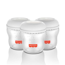 Kit 3 Frascos para Armazenar Leite 150 Ml Mom's Essentials Frisher Price - Bb1077out [reembalado] Bb - 1