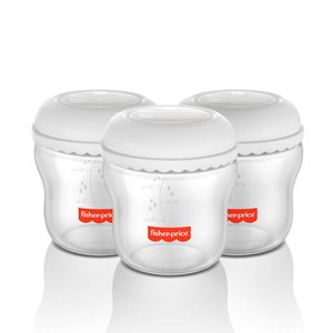 Kit 3 Frascos para Armazenar Leite 150 Ml Mom's Essentials Frisher Price - Bb1077out [reembalado] Bb