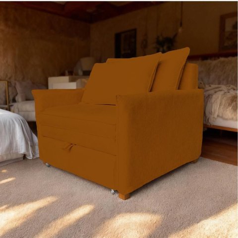 Poltrona-cama Mônica Bouclé ? Conforto, Sofisticação e Praticidade em Um Só Móvel