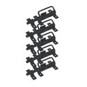 Ver imagem 1 de Kit 5 Trincos c/ Alça para Portão e Porteira Aço Preto 280mm
