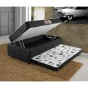 Ver imagem 1 de Colchão Solteiro Elite 3em1 Colchão Espuma D28 + Baú Profudidade 17 Cm + Cama Auxiliar 88x58x188