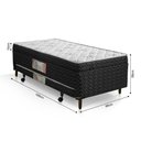 Ver imagem 4 de Colchão Solteiro Elite 3em1 Colchão Espuma D28 + Baú Profudidade 17 Cm + Cama Auxiliar 88x58x188