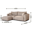 Ver imagem 2 de Sofá Heaven 4 Lugares, 2,00m com Puff e Assento Supermacio e Design Moderno | de Casa Decor