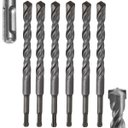 Ver imagem 1 de Broca Vídea Fura Parede Concreto 8mm X 160mm Encaixe Sds Plus | Fertak | Kit 06 Un