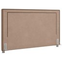 Ver imagem 1 de Cabeceira Cama Box Casal King 195 Cm P05 Berlim Veludo Bege - Lyam Decor