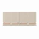 Ver imagem 2 de Armário Aéreo Cozinha Parede 4 Portas Lavanderia Off White