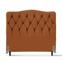 Ver imagem 2 de Cabeceira de Cama Box Casal 138 Cm Varsóvia Suede Veludo Terra Cota
