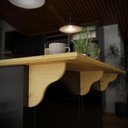 Ver imagem 6 de Ilha + Tampo Retrô Preto /marfim