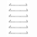 Ver imagem 2 de Kit - 6 Aparadores Aramados em U para Organização de Gôndola 30x91 Preto - Sa Gôndolas