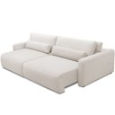 Ver mais imagens de Sofá Retrátil Reclinável para Sala de Estar Living 270cm Sevilha F04 Bouclê Off White - Lyam Decor
