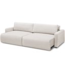 Ver imagem 1 de Sofá Retrátil Reclinável para Sala de Estar Living 270cm Sevilha F04 Bouclê Off White - Lyam Decor