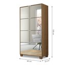 Ver imagem 4 de Sapateira Pequim com Espelho - Várias Cores Ferrara Madeirado