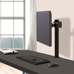 Suporte Tipo Torre Multiarticulado de Mesa ELG para Monitor 14'' a 27'' Preto F50D - 4