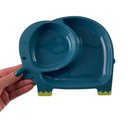 Ver imagem 3 de Kit Refeição Infantil Prato Talheres Tijelinha Criança Bebê Papinha Azul