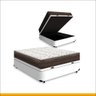 Cama Box Baú + Colchão de Viúva Ortobom D45 Iso 150 128x188x60 Cm - 2