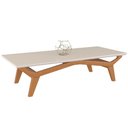 Ver imagem 1 de Mesa de Centro Sala de Estar 140cm Monet Off White Champagne