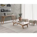 Ver imagem 4 de Mesa de Centro Sala de Estar 140cm Monet Off White Champagne