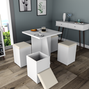 Ver imagem 2 de Conjunto Sala de Jantar com Mesa e 4 Banquetas Appunto