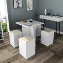 Ver imagem 1 de Conjunto Sala de Jantar com Mesa e 4 Banquetas Appunto