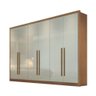 Guarda Roupa Casal 100% Mdf 6 Portas 8 Gavetas Robust -cumaru-fendi Móveis Novo Horizonte - 2