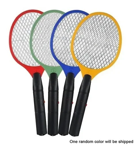 Raquete Elétrica Mata Mosquito Contra Insetos 2 Pilhas AA:Azul - 2
