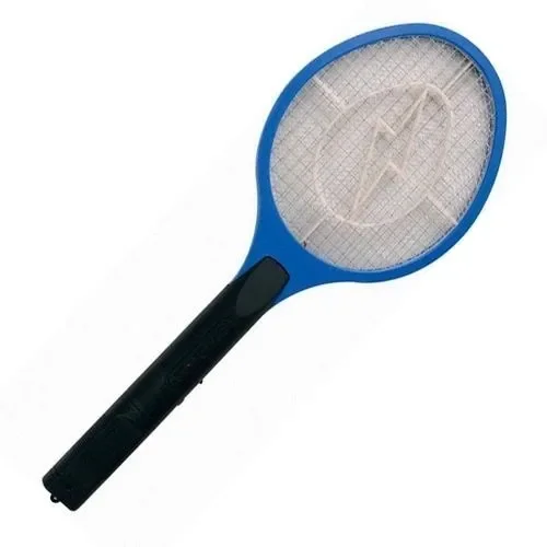 Raquete Elétrica Mata Mosquito Contra Insetos 2 Pilhas AA:Azul - 1