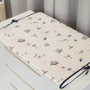 Trocador Bebê Impermeável Percal 200 Fios 100% Algodão Moderninhos:pequeno Navegante