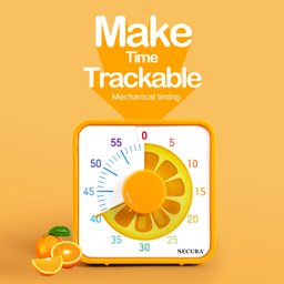 Secura Timer Visual Fruta 7,5'' 60 Minutos com Ímã para Crianças e Cozinha - 2