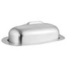 Manteigueira de Inox Porta Manteiga Com Tampa Oval - 1