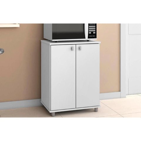 Bancada Multiuso P/ Área Serviço Balcão Asm155 C/ 2 Portas Branco - Movelbento