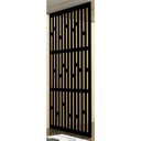 Ver imagem 2 de Painel Vazado Divisória Mdf London Preto - 1,20x2,70m