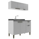 Ver imagem 3 de Cozinha Compacta Modulada 2 Pecas 6 Portas 2020 Branco