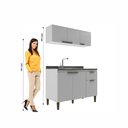 Ver imagem 5 de Cozinha Compacta Modulada 2 Pecas 6 Portas 2020 Branco