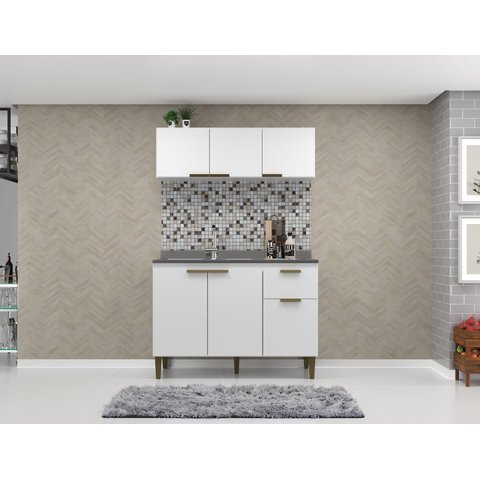 Cozinha Compacta Modulada 2 Pecas 6 Portas 2020 Branco