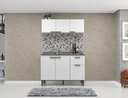 Ver imagem 1 de Cozinha Compacta Modulada 2 Pecas 6 Portas 2020 Branco