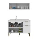 Ver imagem 6 de Cozinha Compacta Modulada 2 Pecas 6 Portas 2020 Branco