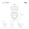 Assento Sanitário Soft Close Fiori Cinza Claro para Vaso Fiori - 3