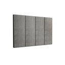 Ver imagem 1 de Painel Cama Box Fantasy 0,90 Tecido Suede Cor Cinza Comprar