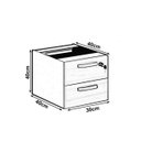 Ver imagem 7 de Mesa em L (Mesa 1,50m + Mesa Auxiliar) - C/ Gavetas - WORKSTART - MARSALA/PRETO - 25477