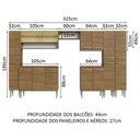 Ver imagem 4 de Armário de Cozinha Completa 325cm Rustic Emilly Madesa 05