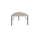 Ver imagem 1 de Mesa Lateral de Apoio P/ Sala 51cm Multiuso com Pés em Metal Cor:grigio com Preto