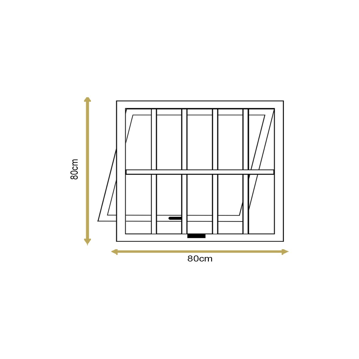 Vitro Maxim Ar com Grade Brilhante 80x80 Linha 25 Jade - 3