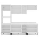 Ver imagem 6 de Armário de Cozinha Modulada Completa 5 Peças 270cm com Tampo 250067 Meena Politorno Móveis